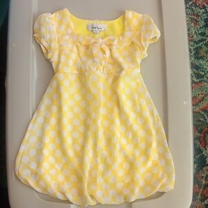 Amy Byer yellow polka dot summer dress